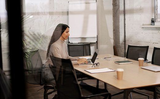 Woman working in office
